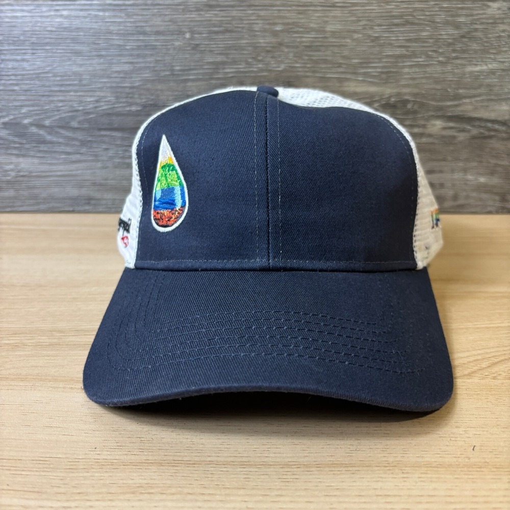 DOW Hat Cap‎ Snap Back Blue Irrigation Fingerprint Adjustable